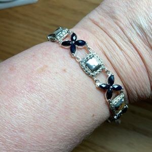 John Hardy Sterling Silver Black Sapphire Bracelet
